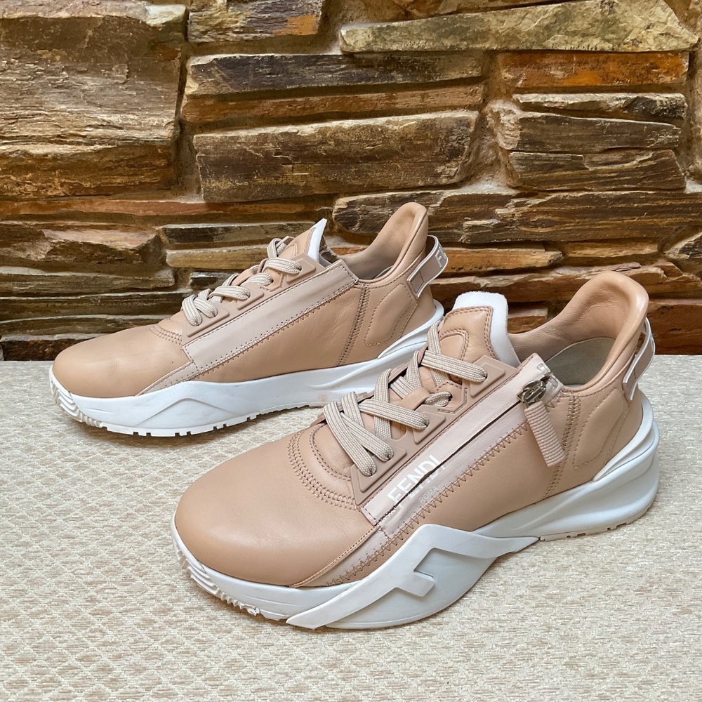 Fendi Flow Neutrals Sneakers (8.0) - Picture 2 of 8